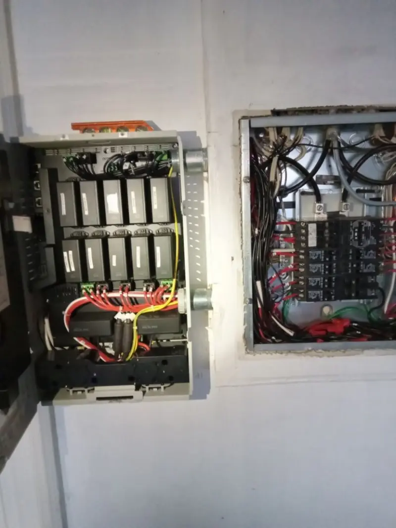Electrical panel upgrade completed for Security Camera Wiring in Manassas Park